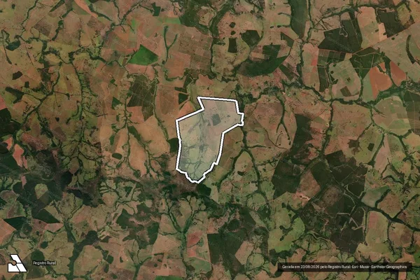 Imagem de satélite de FAZENDA SÃO SEBASTIÃO - GLEBA 01 em Prata - MG