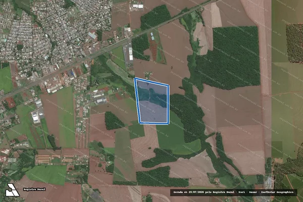 Imagem de satélite de PARTE DO LOTE RURAL 02 e 97 - PARTE DO LOTE RURAL 02 e 97 em Foz do Iguaçu - PR