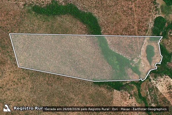 Imagem de satélite de FAZENDA OURO - Parte 002 em São Pedro dos Crentes - MA