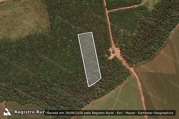 Imagem de satélite de LOTE RURAL N° 152 - PARTE 01 - PARCELA 1 - LOTE 02 em Ipiranga do Norte - MT