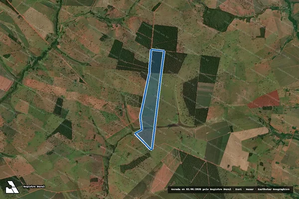 Imagem de satélite de FAZENDA CERRADÃO - PARCELA 02 em Carneirinho - MG