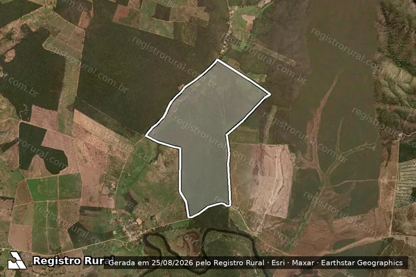 Imagem de satélite de FAZENDA SANTA LUZIA - GLEBA B em Santa Rita de Cássia - BA