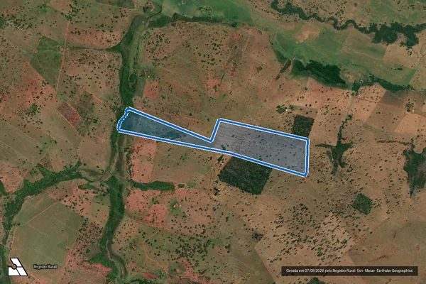 Imagem de satélite de Fazenda Santa Fé - Parte 1 em União de Minas - MG