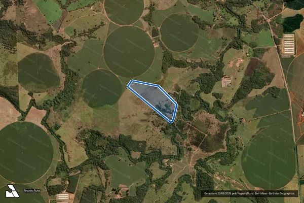 Imagem de satélite de FAZENDA SANTA MARIA DO BANANAL - Gleba 01 em Goiás - GO
