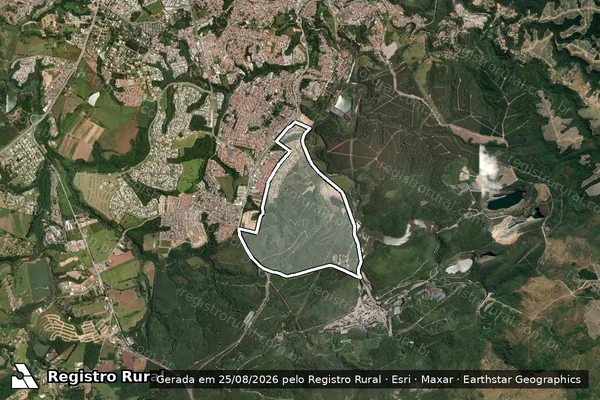 Imagem de satélite de Fazenda São Francisco - Gleba A26 em Votorantim - SP