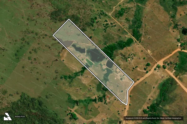 Imagem de satélite de LOTE RURAL N. 07/B DA GLEBA 77 DO PIC PEAR - PARCELA 02 em Governador Jorge Teixeira - RO