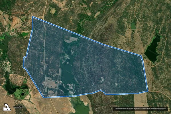 Imagem de satélite de OLHO D ÁGUA - Parcela 1 em São José do Brejo do Cruz - PB