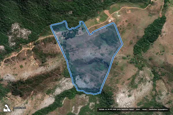 Imagem de satélite de Fazenda São Gabriel - Parcela 1 em Rio Preto - MG