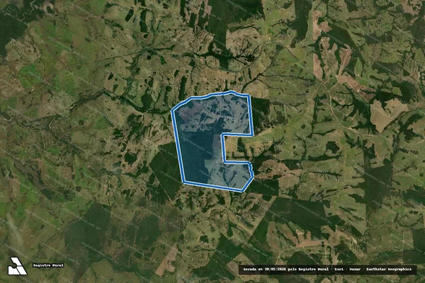 Imagem de satélite de FAZENDA SÃO JORGE - Parte 01 em Caracol - MS