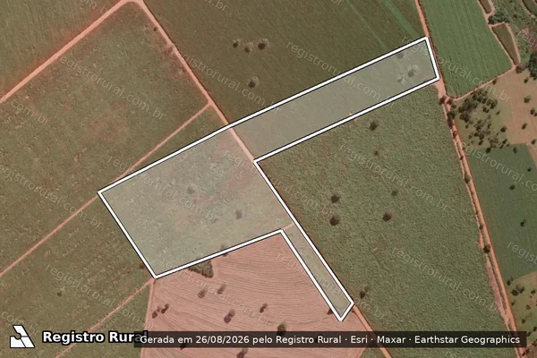 Imagem de satélite de Fazenda Ipê - Gleba 01 em Frutal - MG