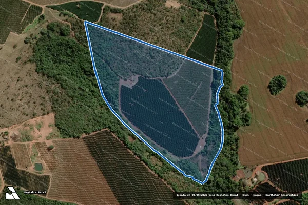 Imagem de satélite de FAZENDA BOA ESPERANÇA - 001 em Indianópolis - MG
