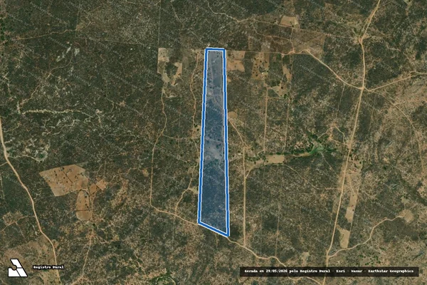 Imagem de satélite de ASSENTAMENTO PLACIDO - Parcela 3 em Algodão de Jandaíra - PB