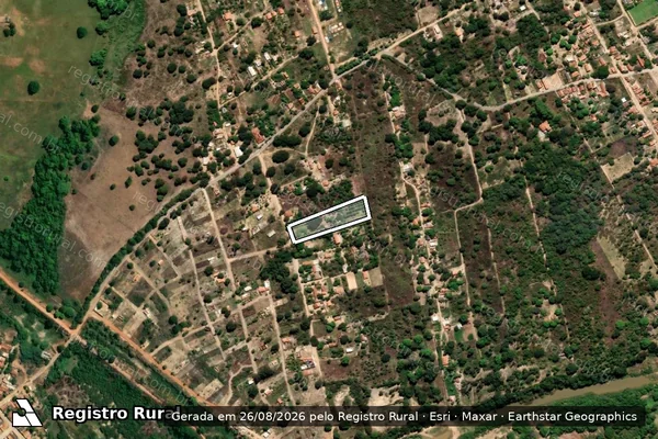 Imagem de satélite de FAZENDA CRUZ - Parte 1 em Januária - MG