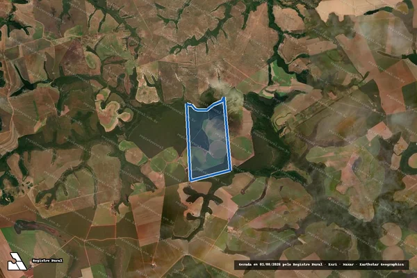 Imagem de satélite de Fazenda Vô Guilherme II - Parte 1 em Santo Antônio do Leste - MT