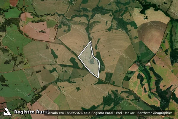 Imagem de satélite de Fazenda São Manoel - GLEBA A em Sacramento - MG