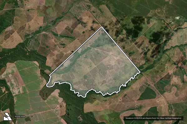 Imagem de satélite de Faz. Dallas ? Lote 16 e Unificação dos Lotes 14, 15 e 21, do Lotº Dueré, 3ª Et. Gl. A, Fls. B - Mat. 5250 em Crixás do Tocantins - TO