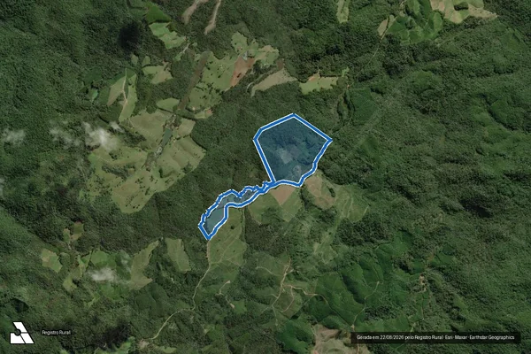 Imagem de satélite de Fazenda Boa Vista - Parcela 1 em Apiaí - SP