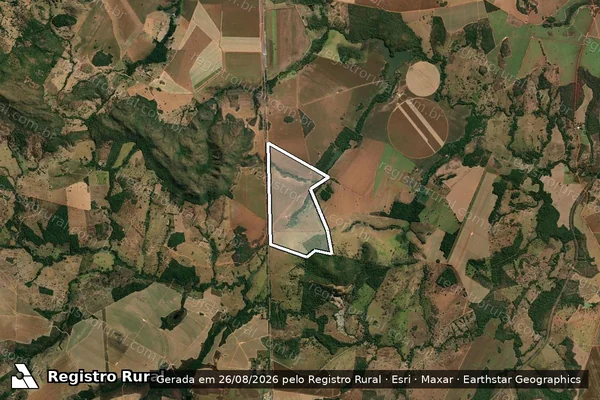 Imagem de satélite de FAZENDA TRÊS CORAÇÕES - Parte 2 em Uruaçu - GO