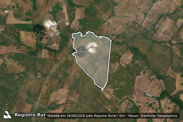 Imagem de satélite de Fazenda Deus Conserva - PARTE 01 em São Valério - TO