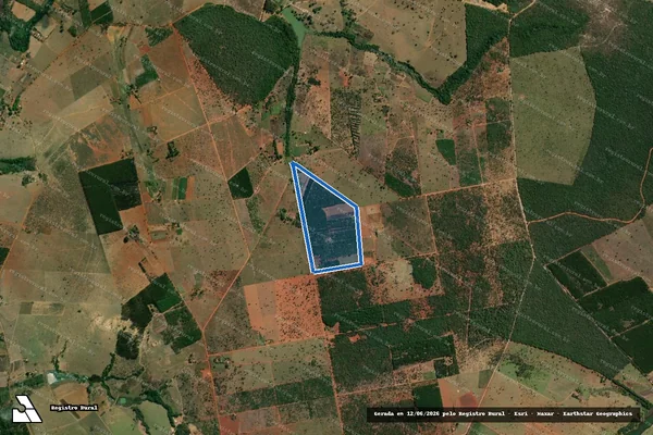 Imagem de satélite de Lote 42 ? PA 26 de Outubro - Perímetro em Pompéu - MG
