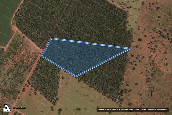 Imagem de satélite de FAZENDA SALTO E PONTE - PARCELA E em Prata - MG