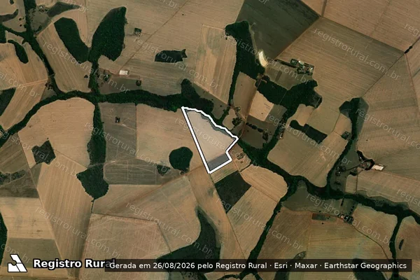 Imagem de satélite de FAZENDA RIO DOCE LUGAR FELICIDADE - 001 em Rio Verde - GO