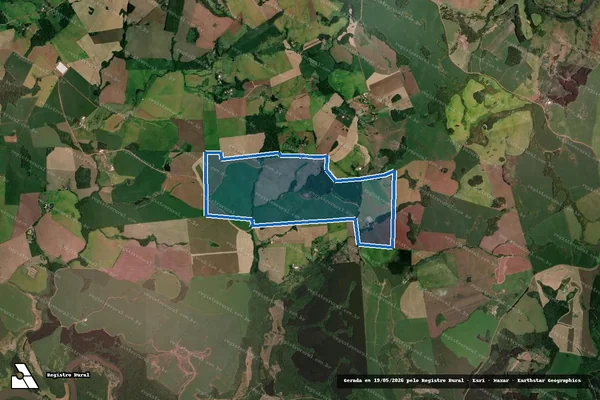 Imagem de satélite de FAZENDA FURNAS - Única em Ouro Verde - SC