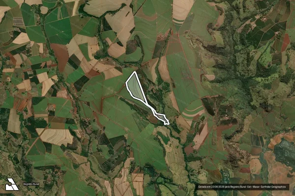 Imagem de satélite de Sítio Olhos D Água - Gleba A em Brodowski - SP