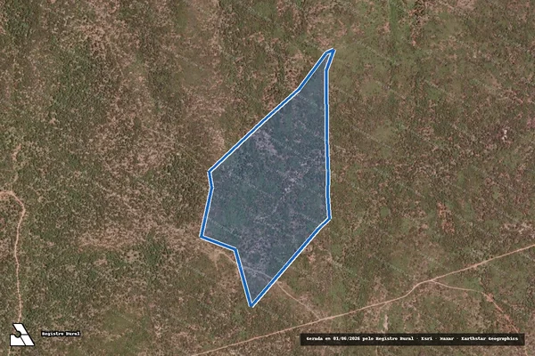 Imagem de satélite de FAZENDA CAIÇARA DATA OLHO D´AGUA - Parte 2 IVANILDE GOMES DE SOUZA em Dom Inocêncio - PI