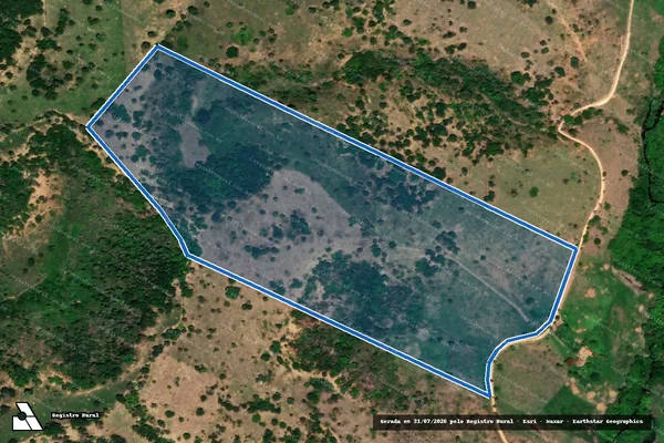 Imagem de satélite de FAZENDA JUERANA - Parte 3 em Bertópolis - MG