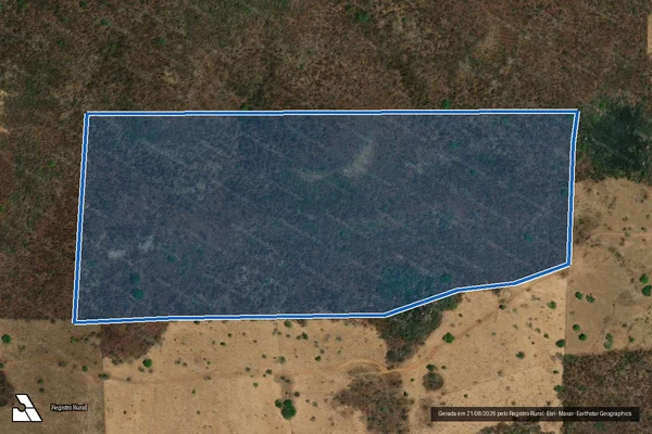 Imagem de satélite de FAZENDA CAJUEIRO, LUGAR DENOMINADO BOM JARDIM - Gleba 02 em Divinópolis de Goiás - GO