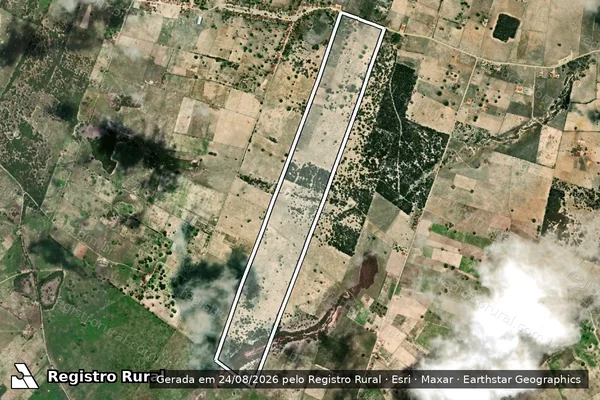 Imagem de satélite de Riacho do Catolé - Parte 1 em Tangará - RN