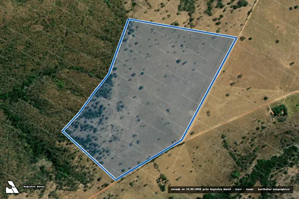Imagem de satélite de LOTE 42 GLEBA B - PROJETO DE ASSENTAMENTO IRACEMA - LOTE 42 GLEBA B - P.A. IRACEMA em Campinorte - GO