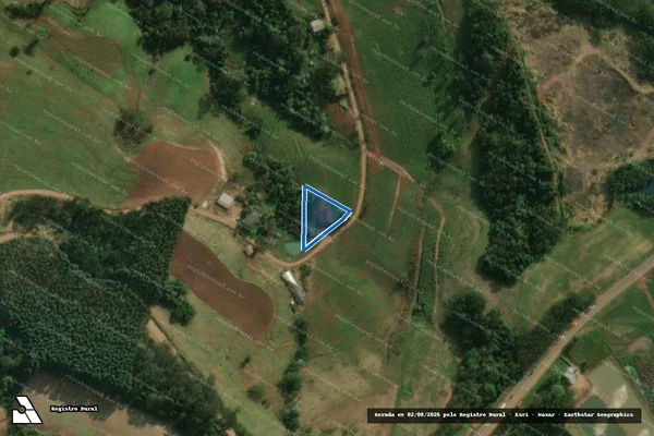 Imagem de satélite de Parte do Lote Rural nº 40 - Gleba nº 19 - Gleba 02 em Descanso - SC