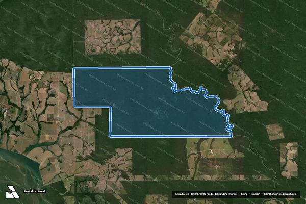 Imagem de satélite de FAZENDA MAC E MAC I em Nova Bandeirantes - MT