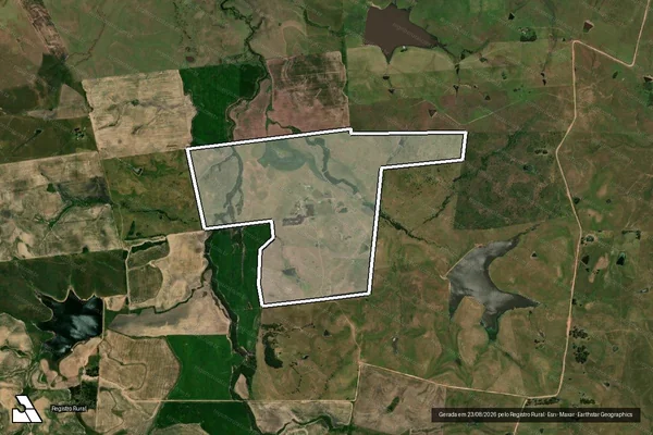 Imagem de satélite de ESTABELECIMENTO PALEO 1 - GLEBA B em Dom Pedrito - RS