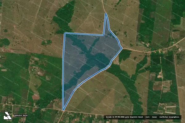 Imagem de satélite de Fazenda Bajari - Lotes 31,33,35 e 37 - Parte 1 em Castanhal - PA