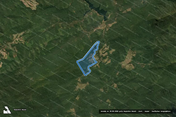 Imagem de satélite de Quinhão 03 da Fazenda Nova Califórnia - GLEBA 2 em Bananal - SP
