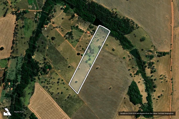 Imagem de satélite de Fazenda Monjolinho e Mandassaia, Den. Chácara Santa Helena  - Gleba 1 em Piracanjuba - GO