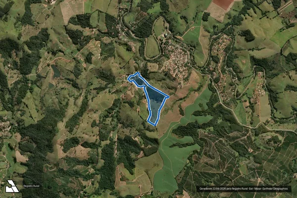 Imagem de satélite de SITIO SAO CARLOS - Parte 1 em Serra Negra - SP