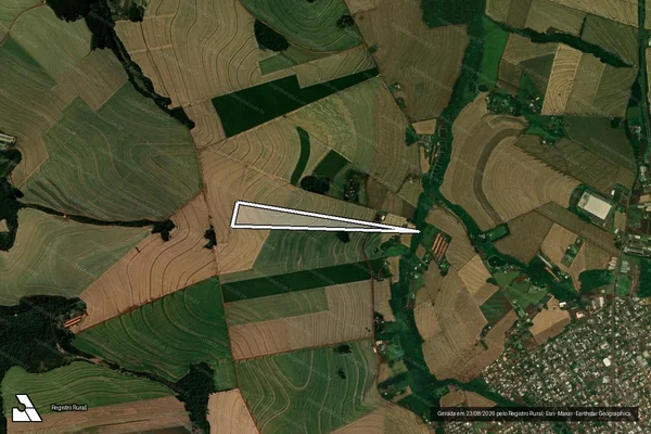 Imagem de satélite de LOTE RURAL N° 72-E DA GLEBA N° 02 COLÔNIA ?A? CASCAVEL - Parte 1 em Corbélia - PR