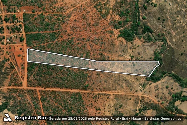 Imagem de satélite de Faz. São Vicente da Direita - Gleba 16 em Buritis - MG