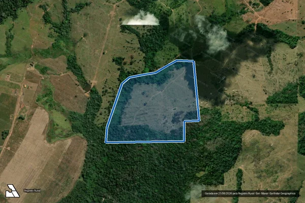 Imagem de satélite de LOTE 02R-R, GL CORUMBIARA, ST 03 - LOTE 02R-N em Espigão D'Oeste - RO