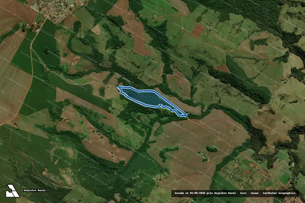 Imagem de satélite de LOTE 1-REM-B-1 - 001 em Luiziana - PR