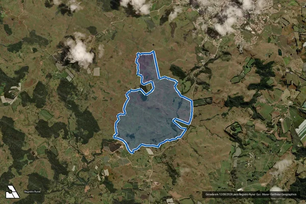 Imagem de satélite de Fazenda Morro Agudo, Tres Pedrinhas, Colégio e Cadete em São Joaquim - SC