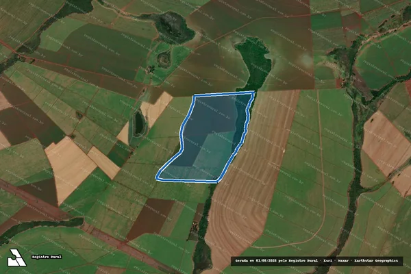Imagem de satélite de Fazenda Santa Lúcia - GLEBA B em Jardinópolis - SP