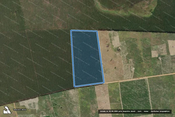 Imagem de satélite de Fazenda Esperança - Remanescente A em Eunápolis - BA