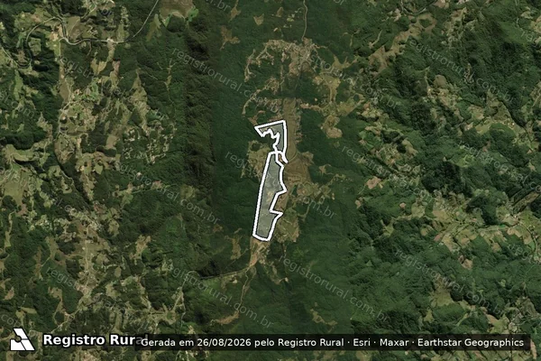 Imagem de satélite de FAZENDA DOS PINHAIS - PARCELA REMANESCENTE em Rancho Queimado - SC