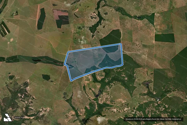 Imagem de satélite de Fazenda Chaparral - Fazenda Chaparral ? Área Remanescente em São Gabriel do Oeste - MS