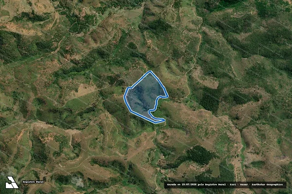 Imagem de satélite de Fazenda Córrego do Ouro - Parcela I ? a desmembrar em Teófilo Otoni - MG
